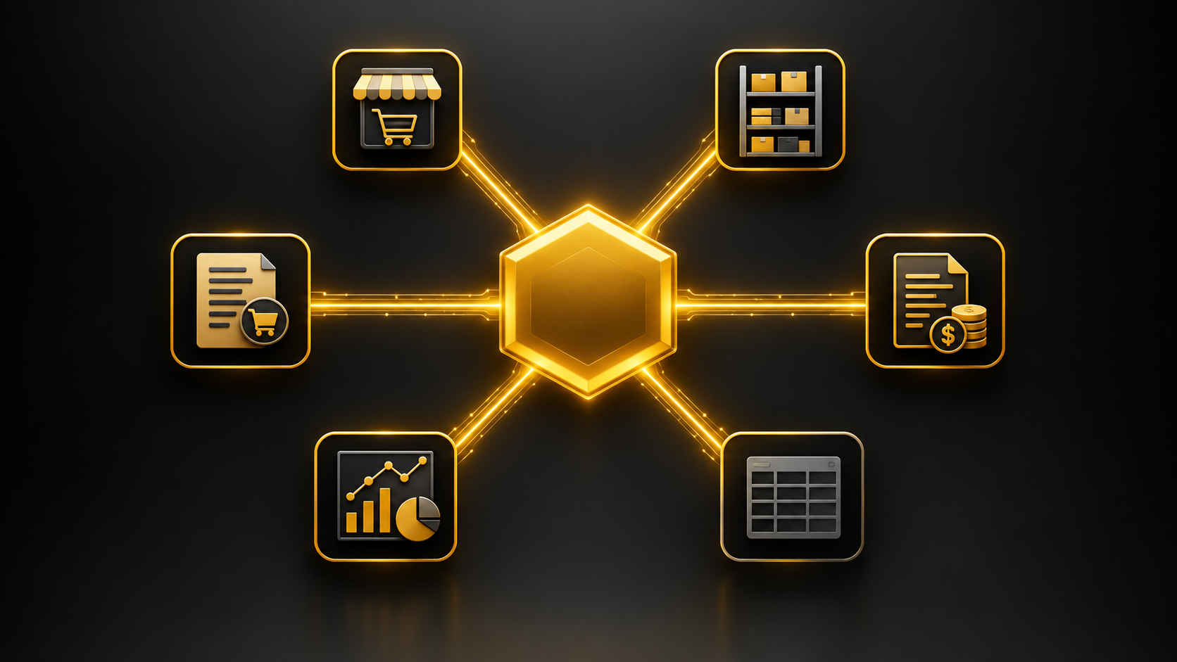 Business systems connected around a single source of truth